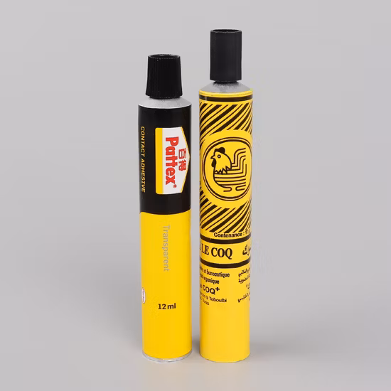 Упаковочная туба из чистого алюминия, пустая металлическая туба для упаковки с суперклеем.